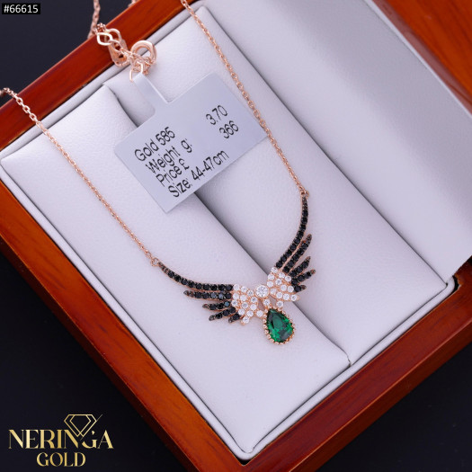 Rose gold necklace set #66615