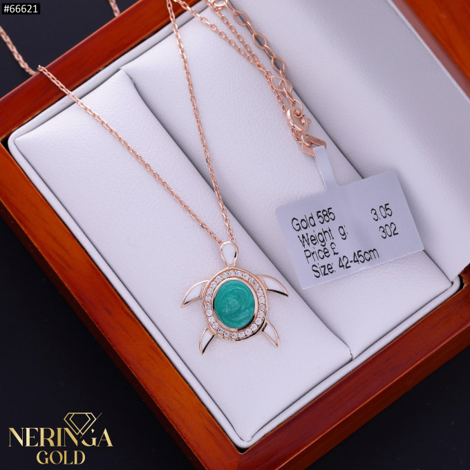 Rose gold necklace set #66621 Rose gold necklace set #66621