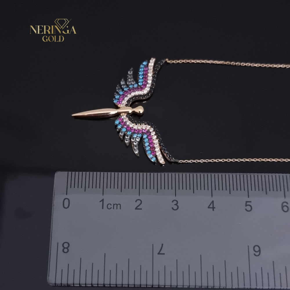 Rose gold necklace set #66628