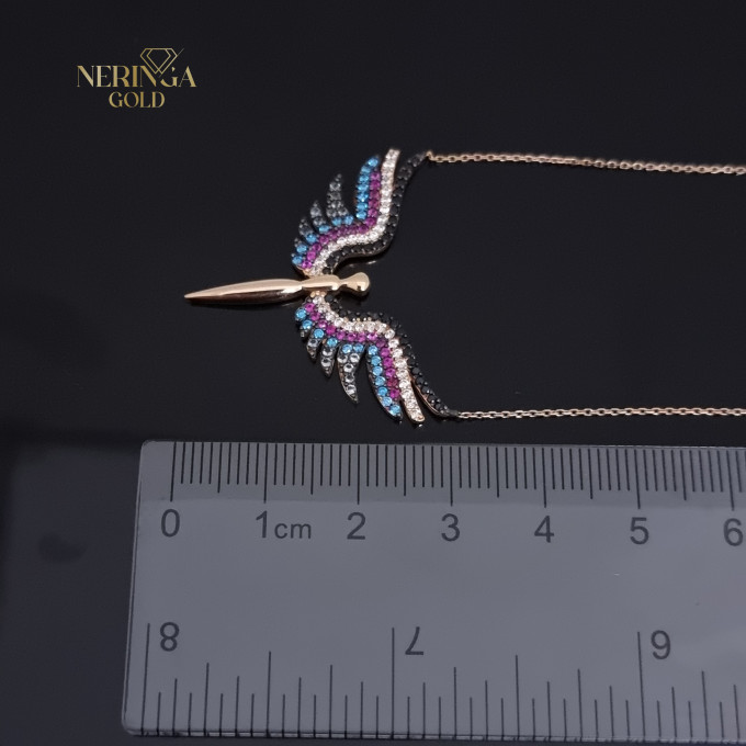Rose gold necklace set #66628