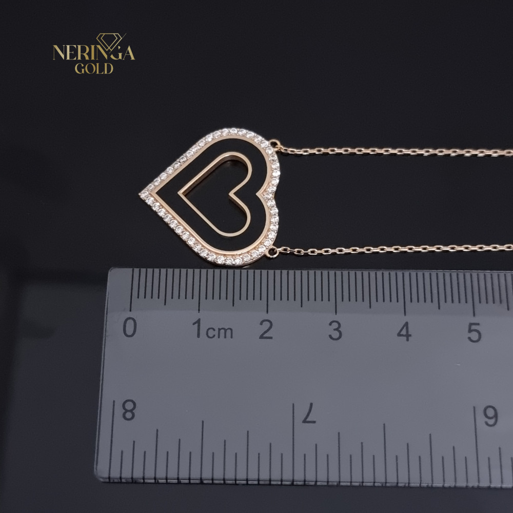 Rose gold necklace set #66629