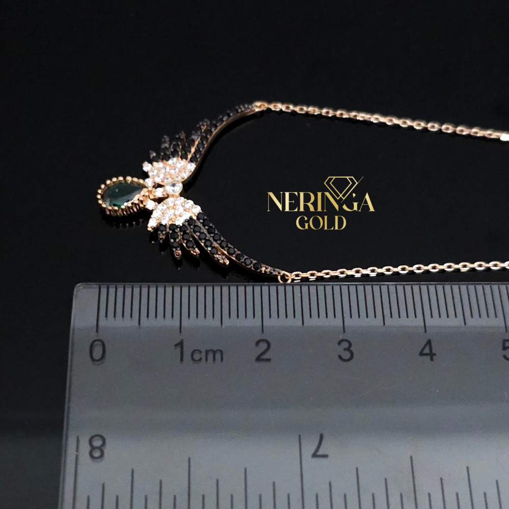 Rose gold necklace set #66616