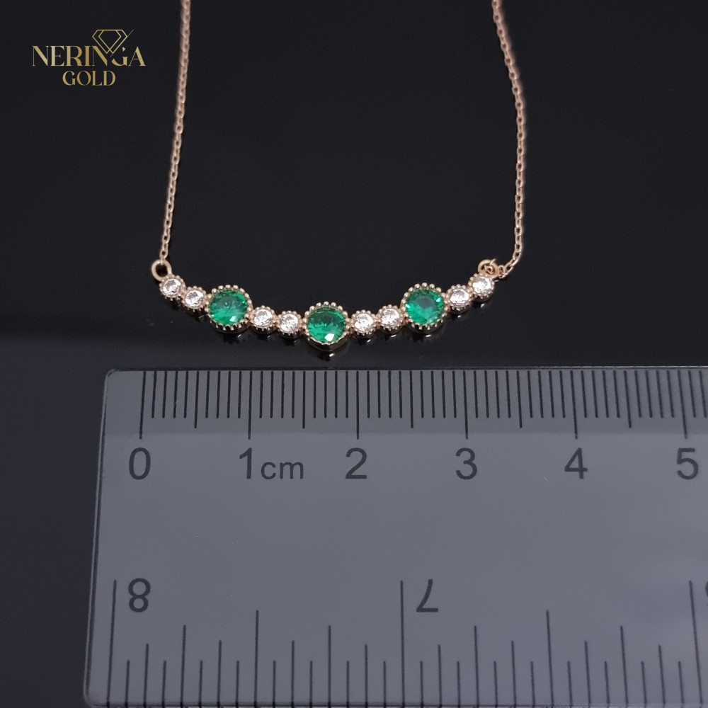 Rose gold necklace set #66618