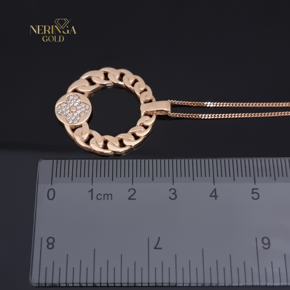 Rose gold necklace set #66583