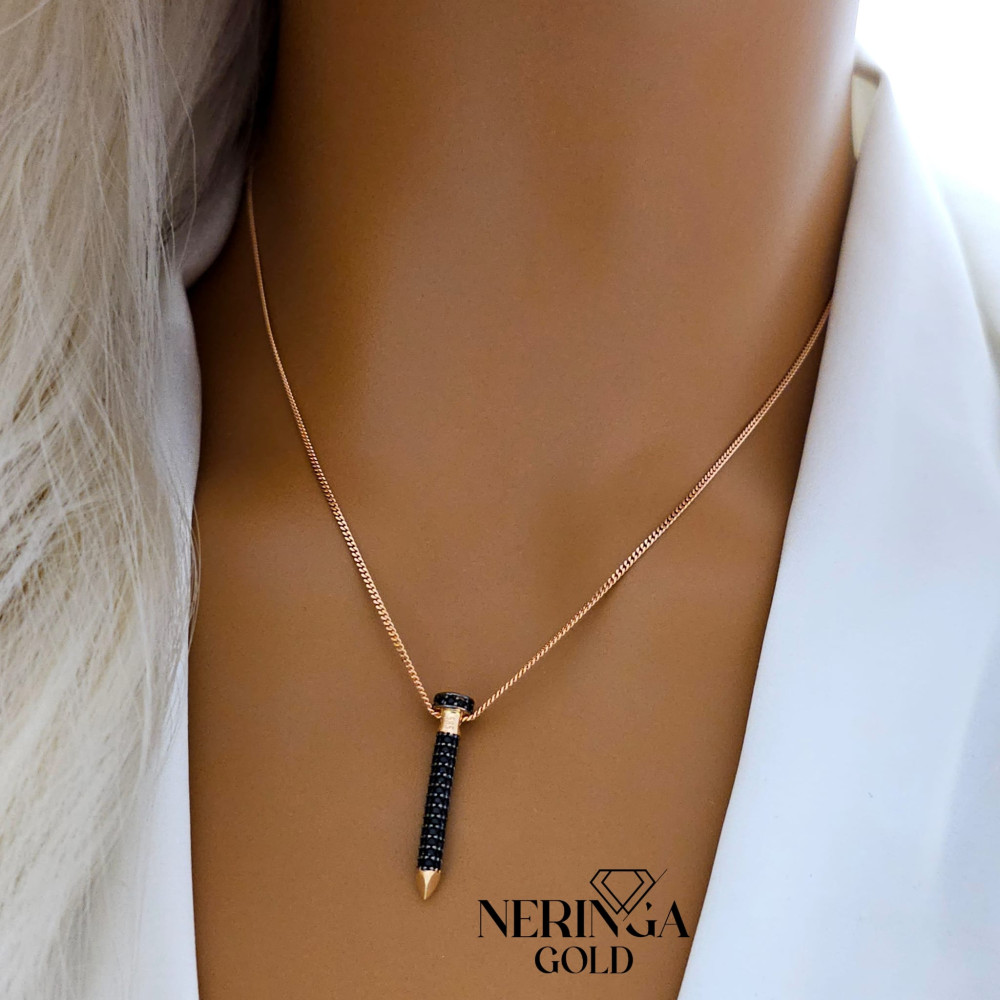 Rose gold necklace set #66632