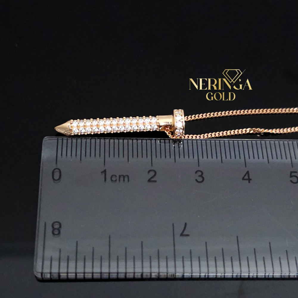 Rose gold necklace set #66633