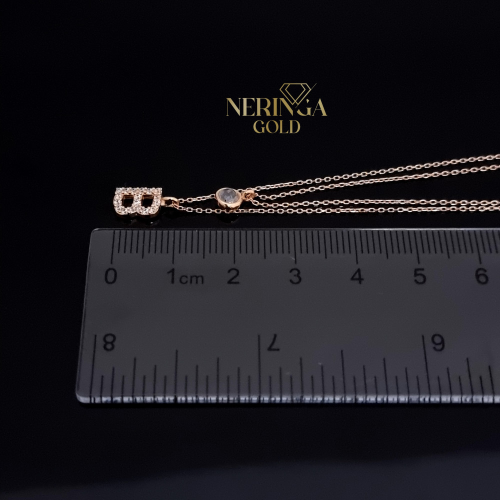 Rose gold necklace set #66655
