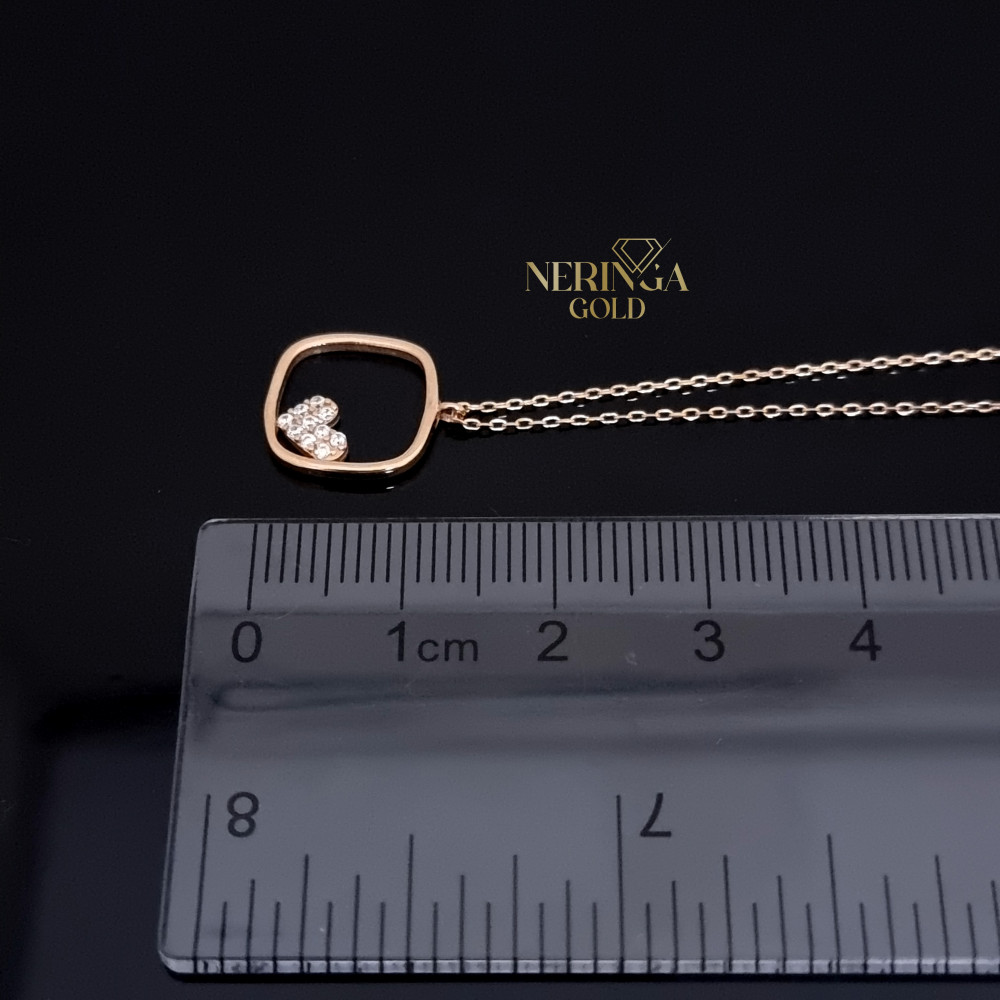 Rose gold necklace set #66649