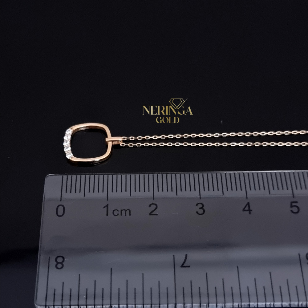 Rose gold necklace set #66612