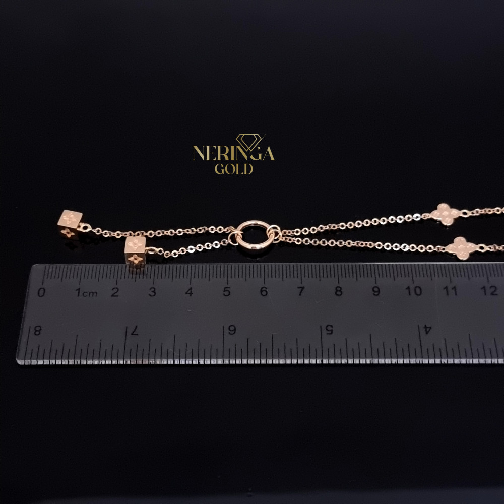 Rose gold necklace set #66657