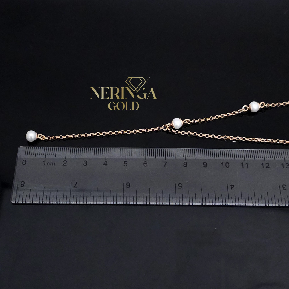 Rose gold necklace set #66658