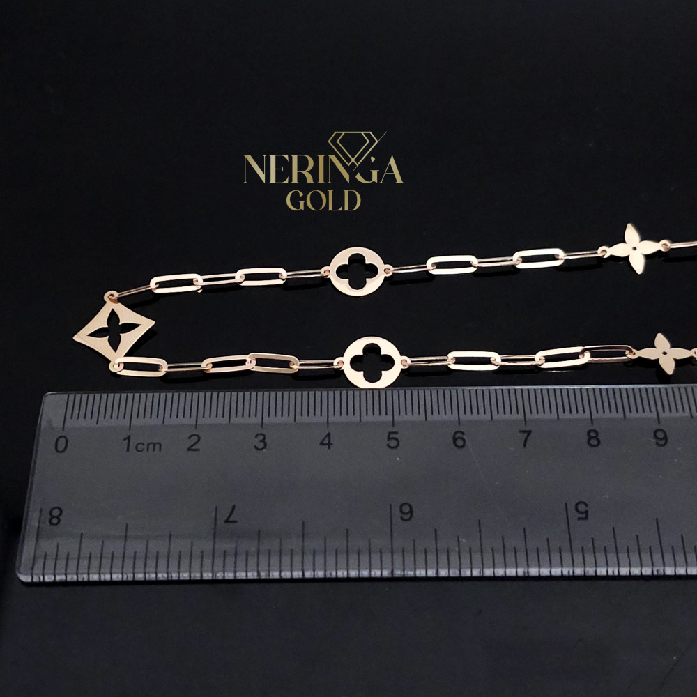 Rose gold necklace set #66656