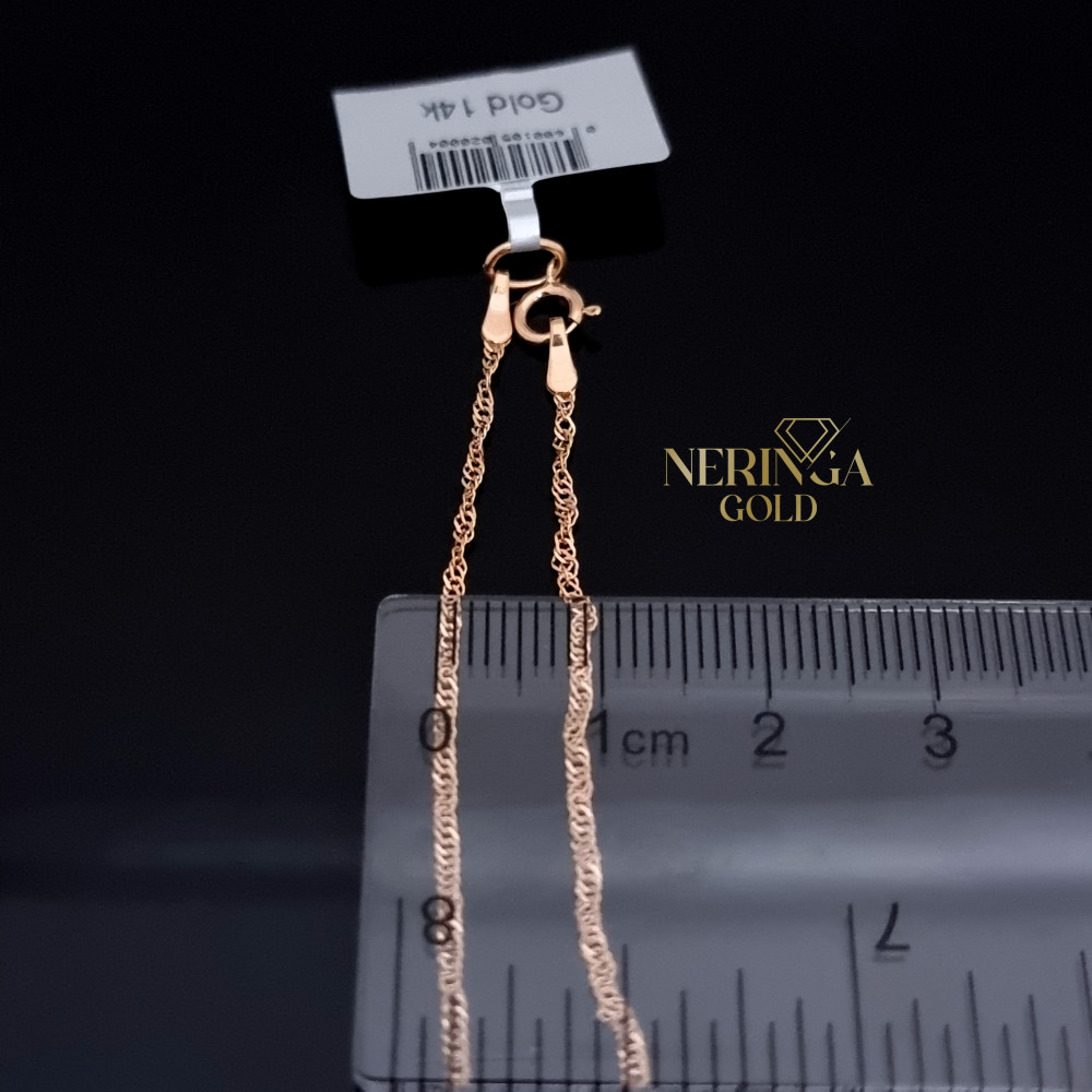 Rose gold full-bodied necklace #66897