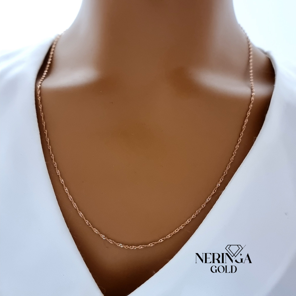 Rose gold full-bodied necklace #66897