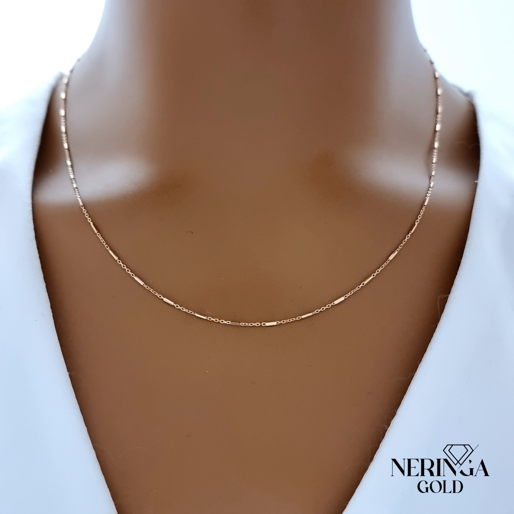 Rose gold full-bodied necklace #66912