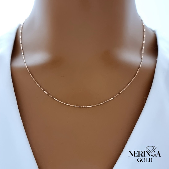 Rose gold full-bodied necklace #66911