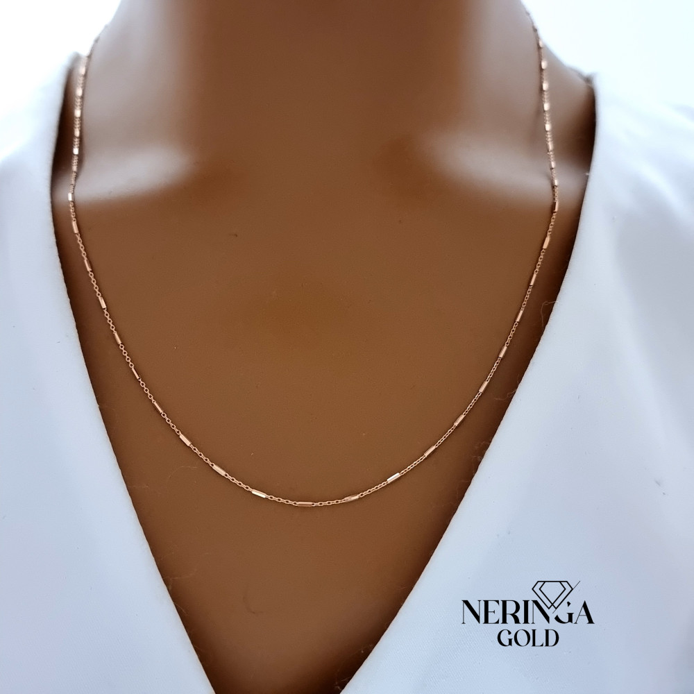 Rose gold full-bodied necklace #66910
