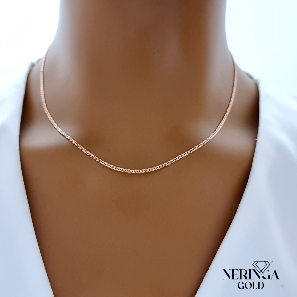 Rose gold full-bodied necklace #66901