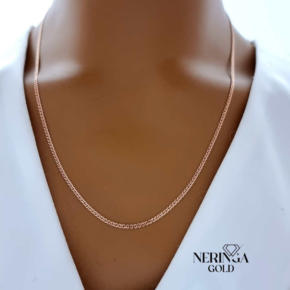 Rose gold full-bodied necklace #66904