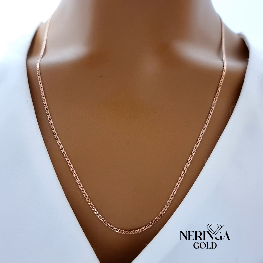 Rose gold full-bodied necklace #66907