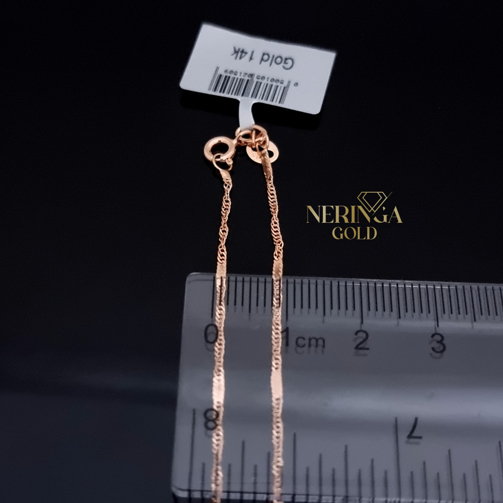 Rose gold full-bodied necklace #66922