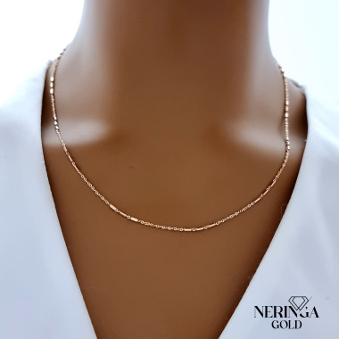 Rose gold full-bodied necklace #66895 Rose gold full-bodied necklace #66895