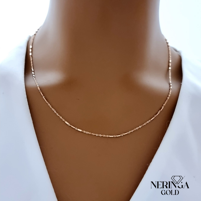 Rose gold full-bodied necklace #66896 Rose gold full-bodied necklace #66896