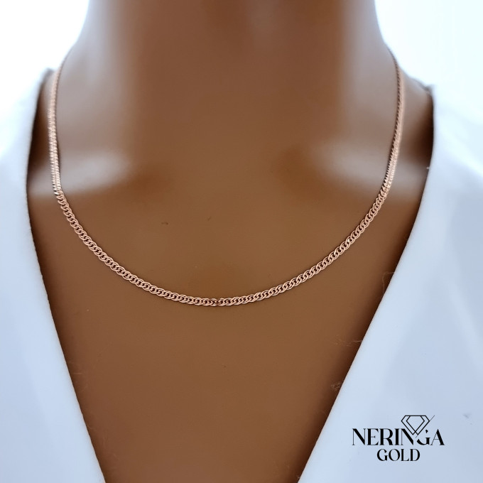 Rose gold full-bodied necklace #66893 Rose gold full-bodied necklace #66893