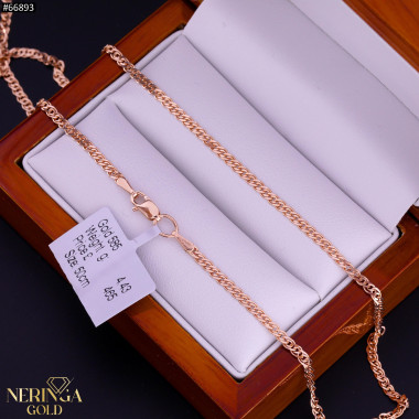 Rose gold full-bodied necklace #66893 Rose gold full-bodied necklace #66893