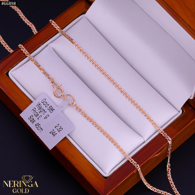 Rose gold full-bodied necklace #66898 Rose gold full-bodied necklace #66898