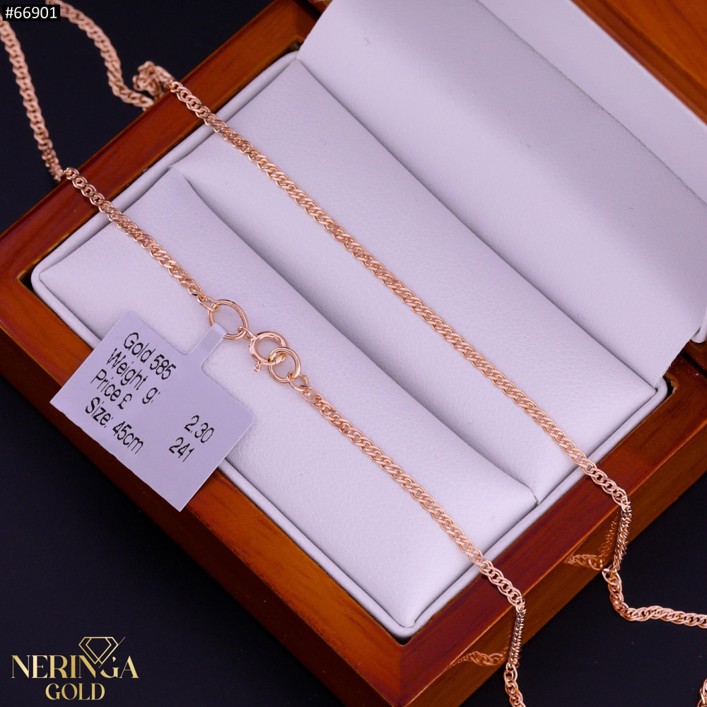 Rose gold full-bodied necklace #66901