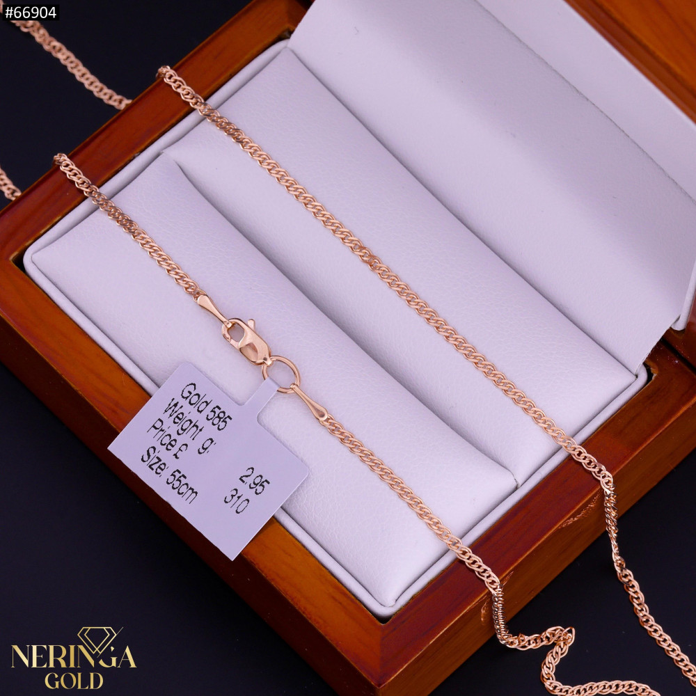 Rose gold full-bodied necklace #66904
