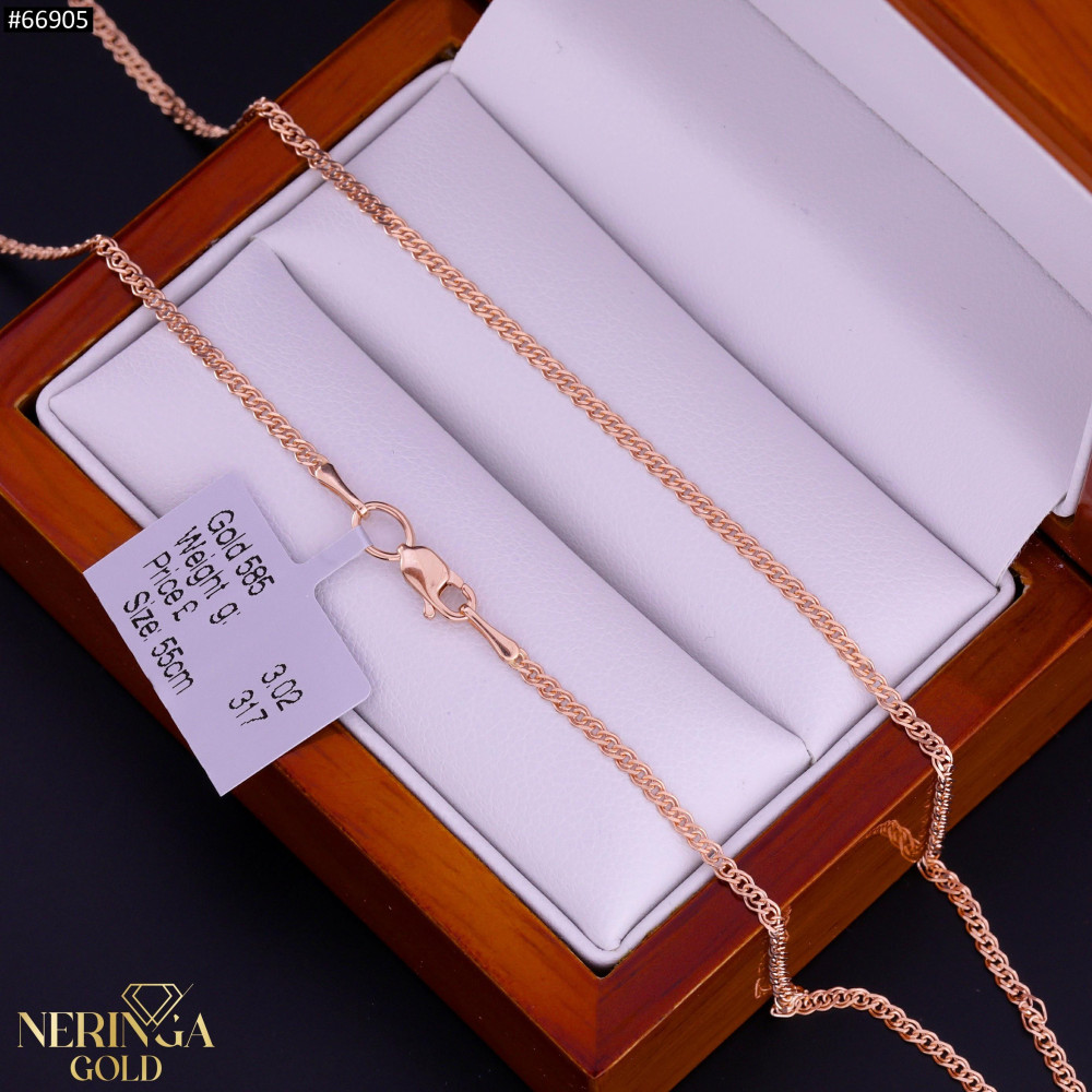 Rose gold full-bodied necklace #66905