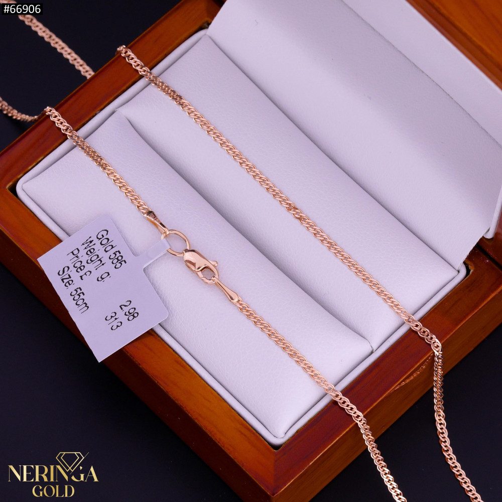 Rose gold full-bodied necklace #66906