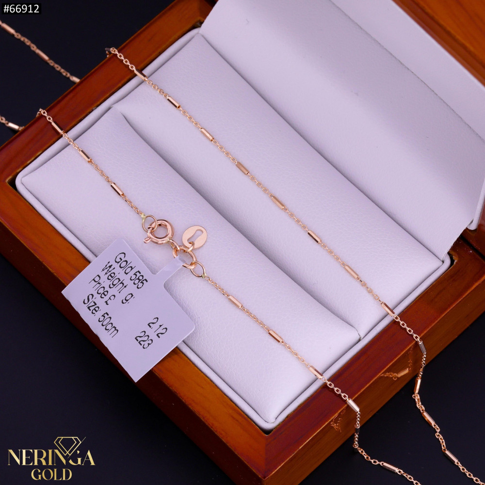 Rose gold full-bodied necklace #66912