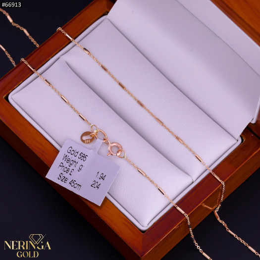 Rose gold full-bodied necklace #66913 Rose gold full-bodied necklace #66913