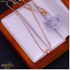 Rose gold necklace set #66980