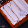 Rose gold necklace set #66981