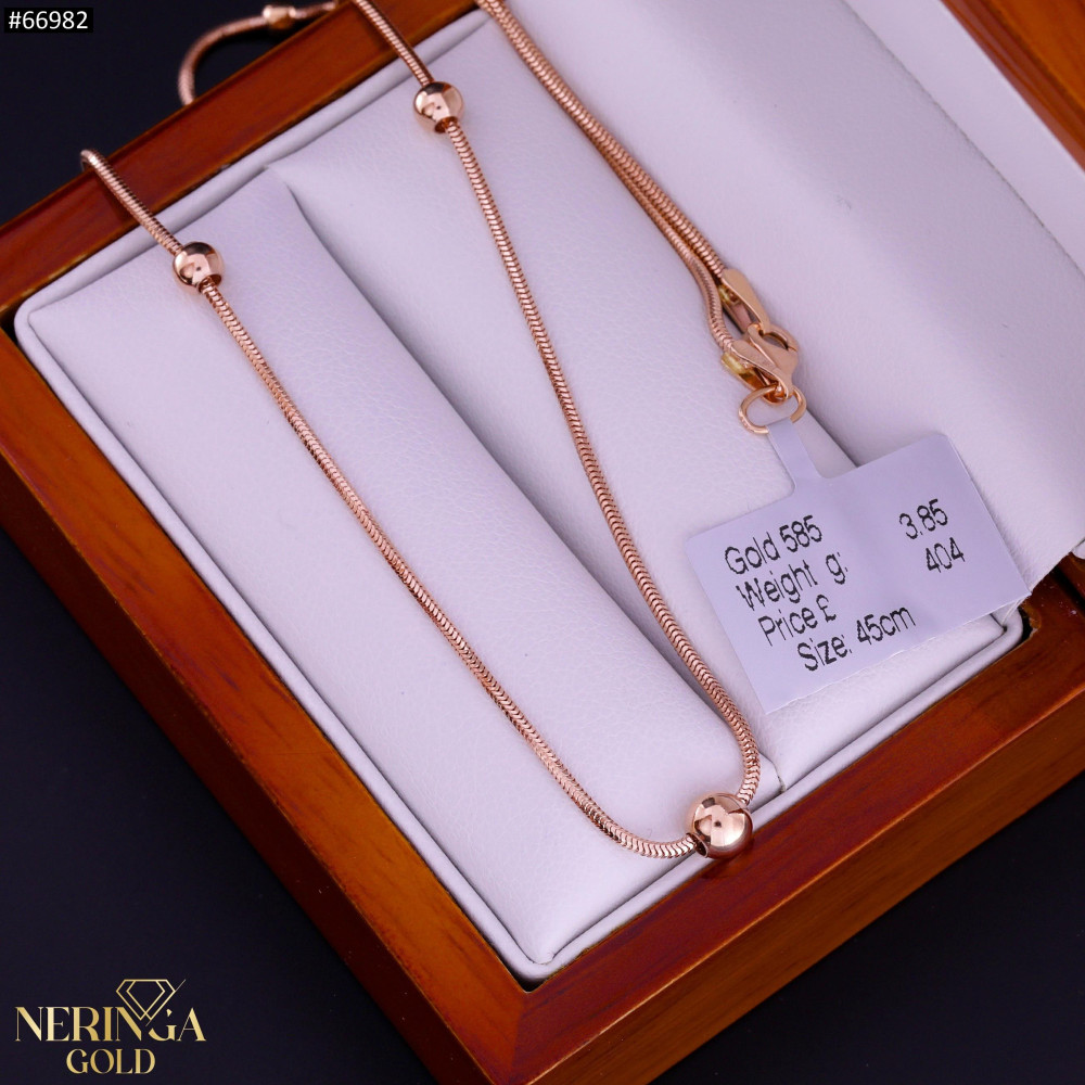 Rose gold necklace set #66982