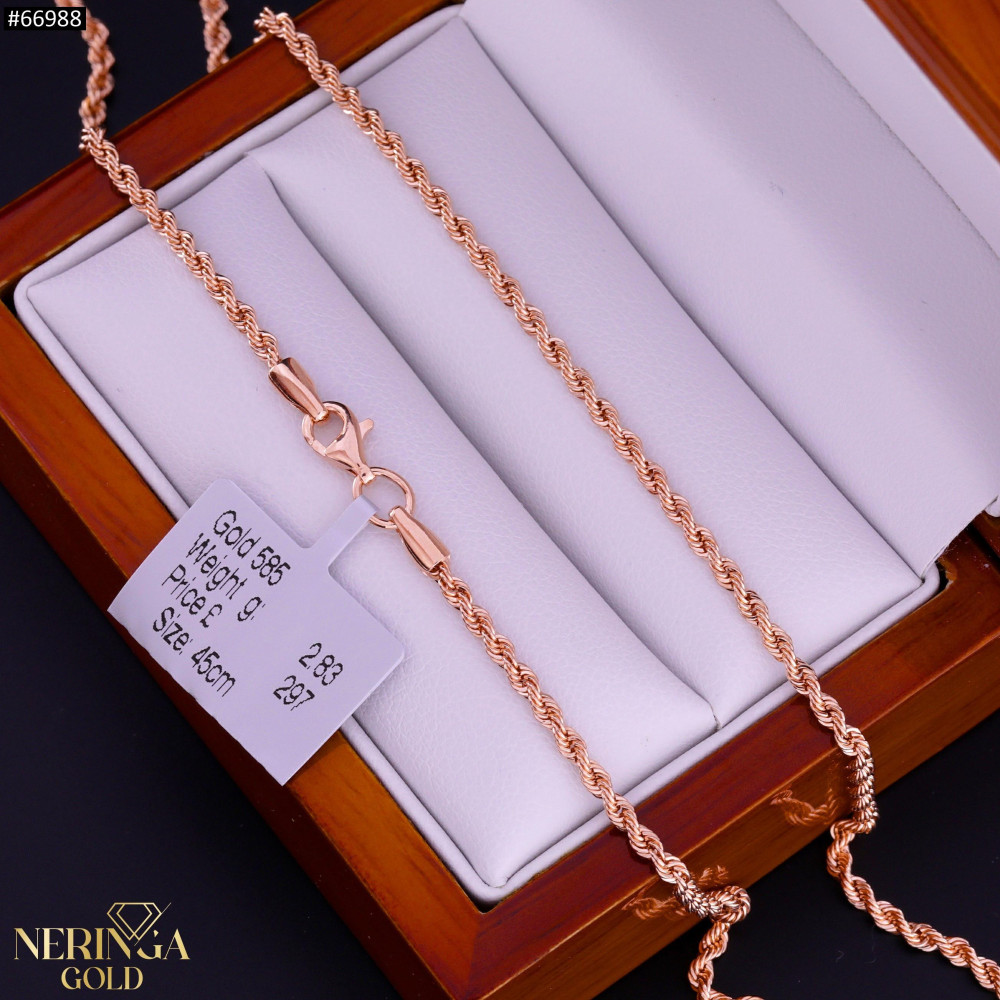 Rose gold chain #66988