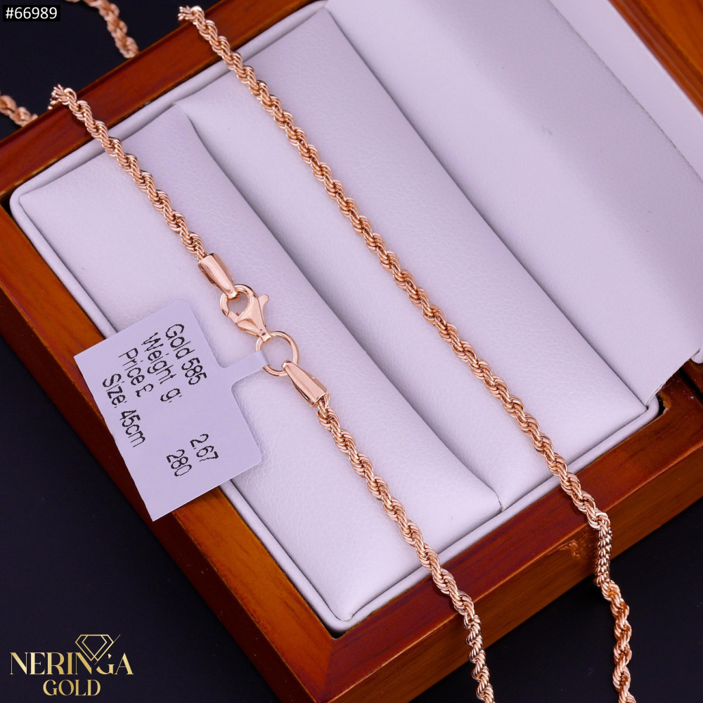 Rose gold chain #66989