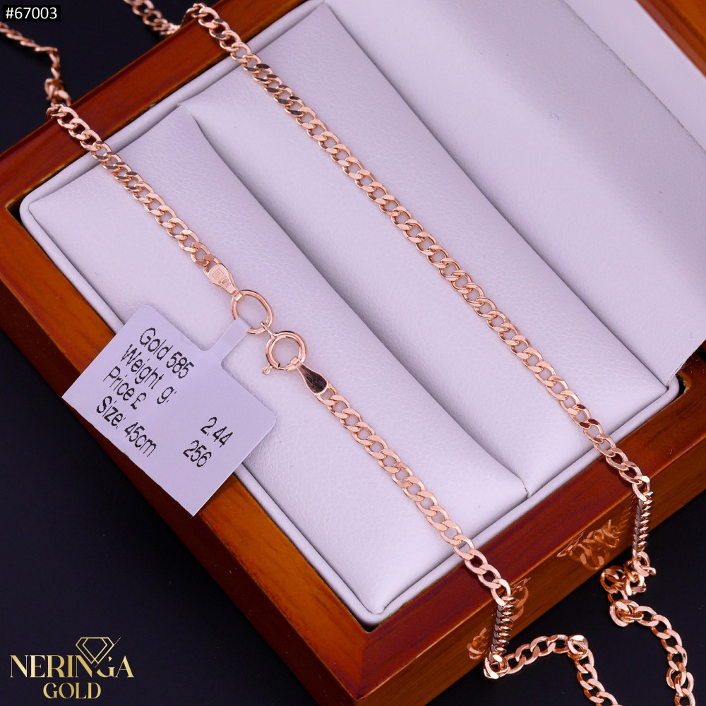 Rose gold chain #67003