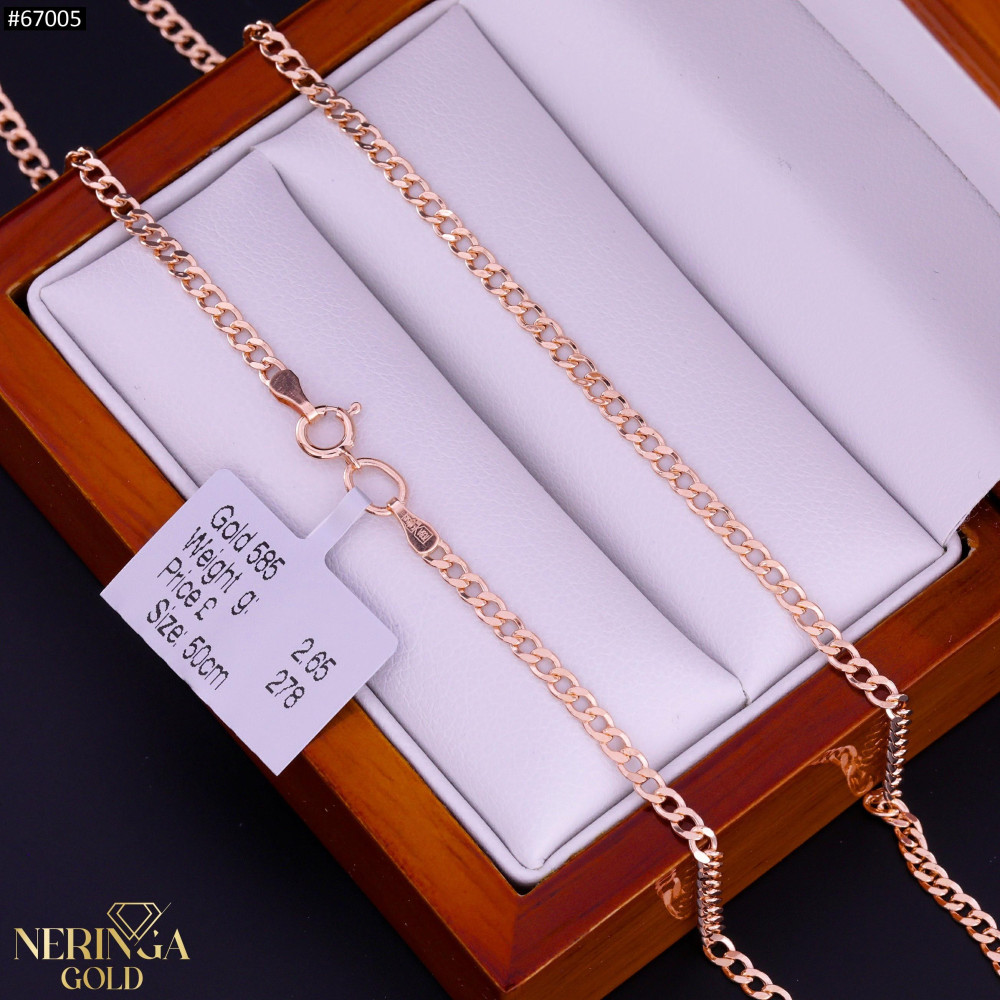 Rose gold chain #67005