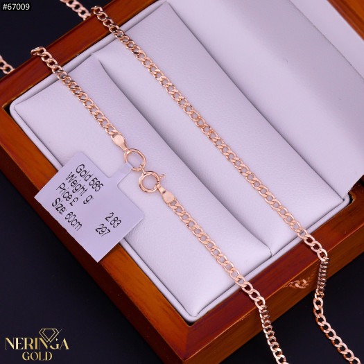 Rose gold chain #67009