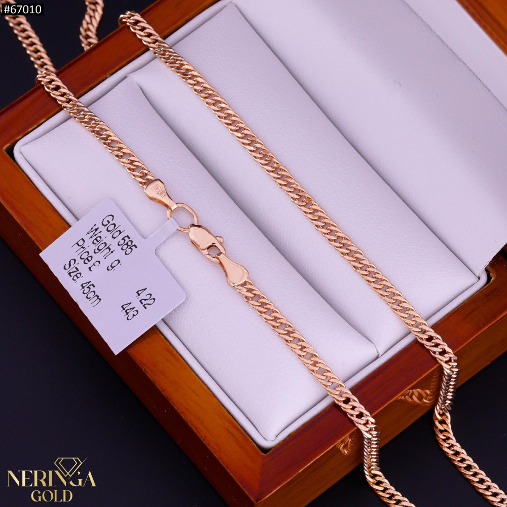 Rose gold chain #67010