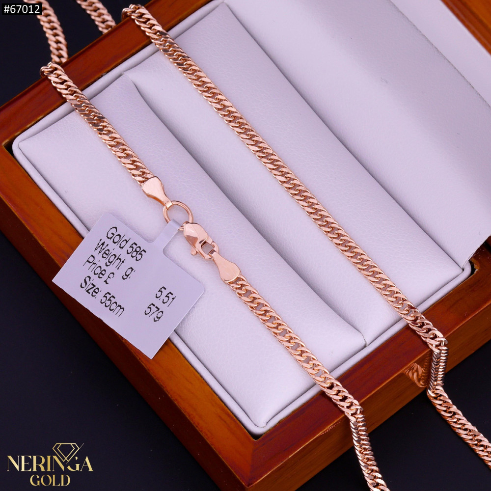 Rose gold chain #67012