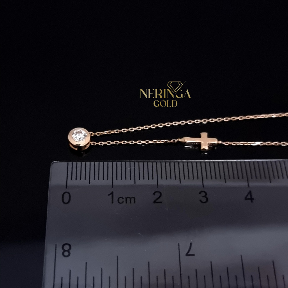 Rose gold necklace set #67275