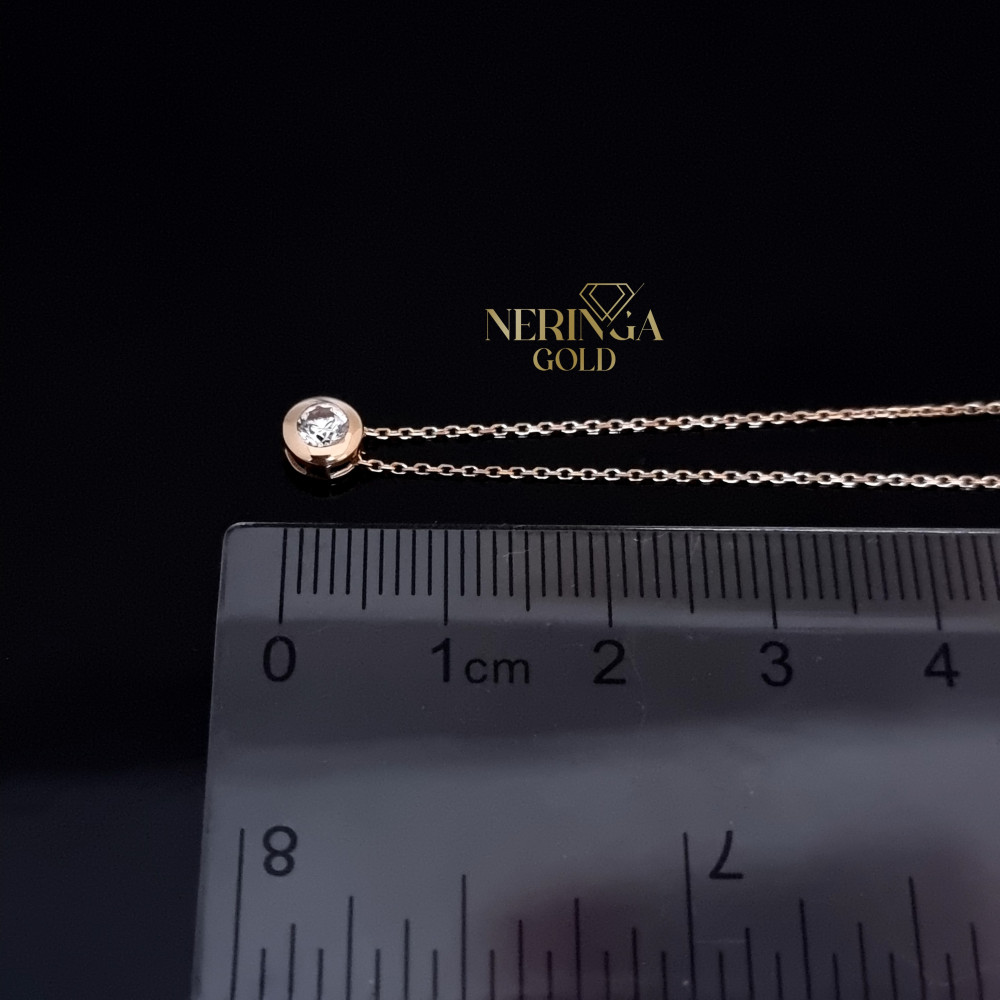 Rose gold necklace set #67289