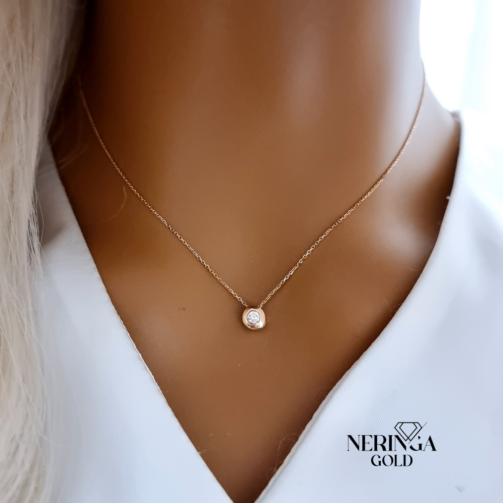 Rose gold necklace set #67287