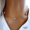 Rose gold necklace set #67296